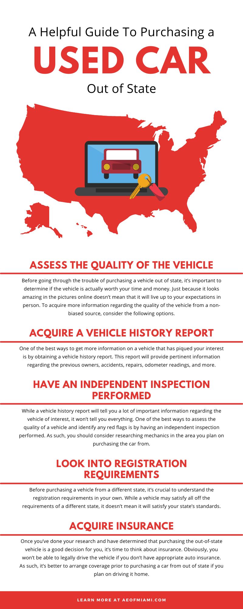A Helpful Guide To Purchasing a Used Car Out of State